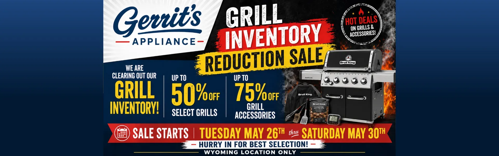 Grill Inventory Reduction Sale